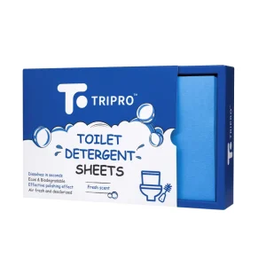 Efficient Disposable Eco Friendly Solid Toilet Cleaning Sheets & Tablets Portable Deodorizing Toilet Cleaner
