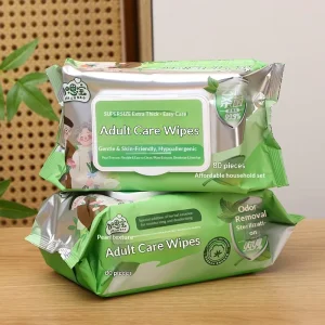 Elderly Care Patient Wet Wipes Family Size Bottom Cleaning Adult Hygiene 80 Sheets Per Pack Disinfection Deodorization