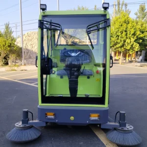Electric 3-Wheel Ride-On Floor Sweeper for Industrial and Car Park Cleaning