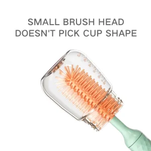 Electric Bottle Brush Silicone Nipple Brush 360 degree Rotating Baby Nipple Brush Cleaning Set