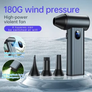 Electric Brushless Motor Low Noise 180W Turbo Portable Air Duster Jet Fan 130000RPM for Computer Car