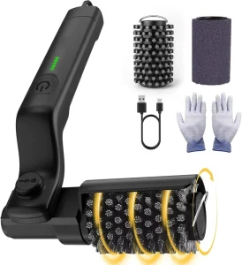 Electric Cordless Rechargeable Rotary Grill Cleaning Brush with Adjustable Angle and No Bristle Shedding