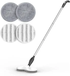 Electric Cordless Spin Mop for Hardwood Tile and Laminate Floors