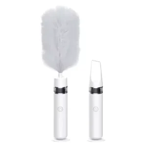 Electric Dust Duster 360 Rotation Feather Duster USB Charging and 2 Speed Adjustment for Household Dust and Vacuuming