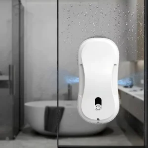 Electric Glass Cleaner for Bathroom and Kitchen Glass with Long-Lasting Battery and Scratch-Resistant Design
