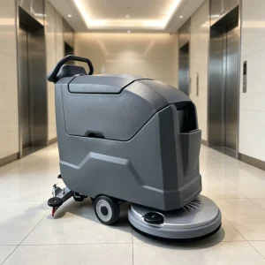 Electric Handheld Commercial Floor Scrubber Dryer 24V 60L Sewage Tank Hard Surface Cleaner for Hotel and Warehouse Use