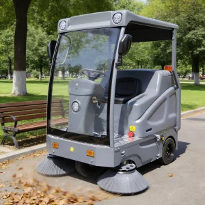 Electric Industrial Floor Sweeper Carport Cleaning Machine Ride on Scrubber for Manufacturing and Warehouse Cleaning