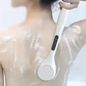 Electric Rechargeable Retractable Handheld Shower Exfoliating Brush, Plastic ABS
