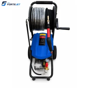 Electric Reel Sewer Jetter 150bar 18L min 30m Hose Water Jetter for Commercial Drain Service
