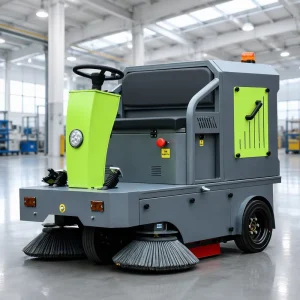 Electric Ride-On Floor Sweeper Industrial Battery Cleaning Equipment for Warehouse Mall CE
