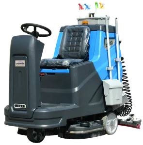 Electric Ride On Industrial Floor Scrubber Dryer 3 in 1 Sweeping Scrubbing Drying Machine for Warehouse