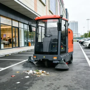 Electric Ride-on Floor Sweeper Dual Brush Industrial Battery Sweeper for Factory and Warehouse Concrete Floors