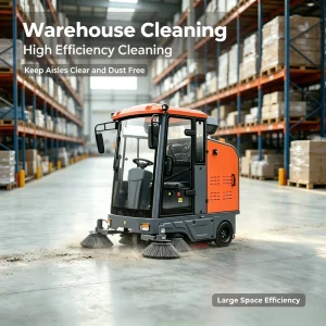 Electric Ride on Floor Sweeper Industrial Battery Vacuum Cleaning Machine for Factory Warehouse Concrete Road CE