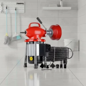 Electric Sewer Pipe Drain Cleaning Machine for Kitchen, Toilet, and Floor Drains