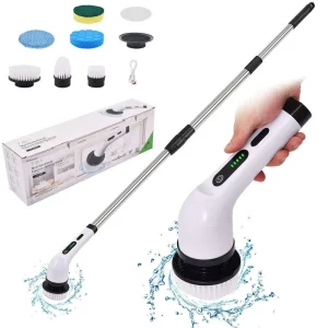 Electric Spin Cleaning Scrubber, Multifunctional Portable 7-in-1 and 9-in-1 for Bathroom and Home Cleaning