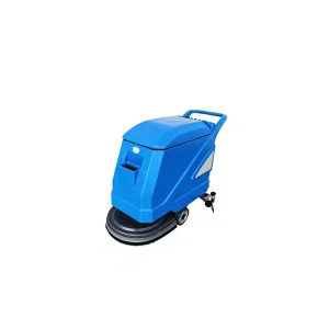 Electric Walk-Behind Floor Scrubber Vacuum Cleaner for Outdoor and Garage Floors