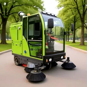 Electric Wet Industrial Floor Sweeper Machine Mini Road Sweeper