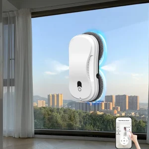 Electric Window Cleaning Robot with AI Navigation, Anti-Fall Protection and Quick Cleaning
