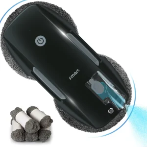 Electric Window Cleaning Robot with Automatic Water Spray, 3800Pa Suction, and Anti-Drop Design