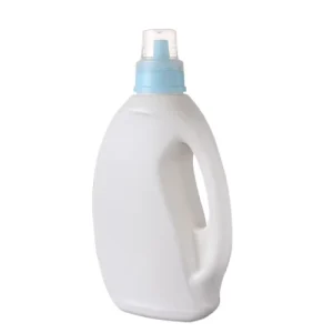 Empty 1200ml Toilet Cleaner and Liquid Detergent Bottle Plastic White Laundry Detergent Bottle