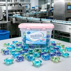Empty PP Plastic Laundry Detergent Pod Container 500g Refill Storage Box Washing Capsule Packaging Jar
