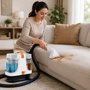Energy Saving Upholstery Cleaner Machine 500W Powerful Motor Carpet Extractor with Large Water Tank for Home