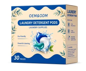 Enzyme-Based Laundry Detergent Pods Color Protector Antibacterial Multi-Function