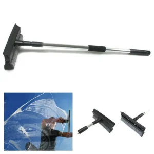 Ergonomic Auto Squeegee Durable Plastic Handle Stainless Steel Pole Heavy Duty Lightweight Modern Mesh Household Cleaning Tool