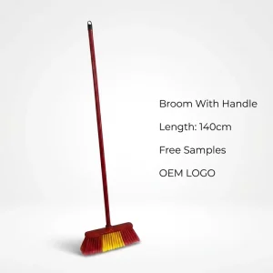 Escobas Por Mayor Chinese Broom and Mop Brooms & Dustpan Set with Wooden Stick Mop Wooden Broom Handle