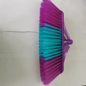 Escobas Por Mayor High Quality Soft Bristle Portable Broom Head Plastic Brooms Dustpan Set with Wooden Broom Stick