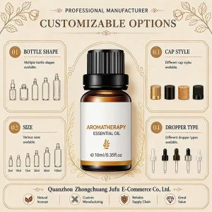 Essential Oil Bulk Customisable Luxury OEM Portable Premium Grade Pure Organic Oil
