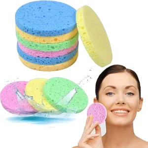 Esun Best Seller Compressed Cellulose Facial Makeup Remover Sponge Round Shape Wash Sponges & Scouring Pads
