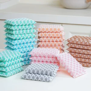 Esun Double Sided Multi Purpose Cleaning Scouring Pad Non Scratch Sponges for Pots