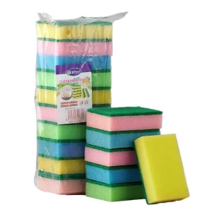 Esun Home Cleaning Supplies Multicolor Non Scratch Kitchen Scrub Dish Sponge Scouring Pad