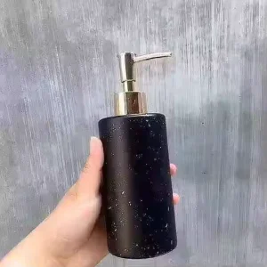 Ex factory Price China Products Customized 350ml Classic Glass Emulsion Bottle Hotel Hand Sanitizer Shower Gel Pressure