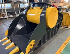 Excavator Crushing Bucket Hydraulic Crushing Bucket Rock Crushing Bucket for Hard Rock Crushing Work