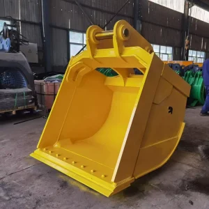 Excavator Sand Cleaning up Bucket