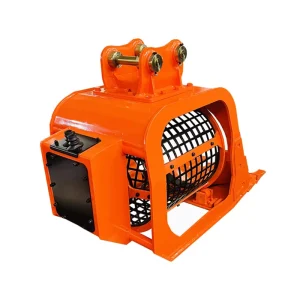 Excavator Screen Bucket for Topsoil Cleaning and Debris Sorting Hydraulic Rotary Bucket with Customizable 20mm 100mm Mesh