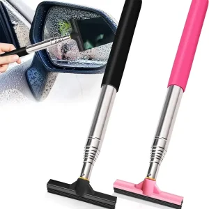 Extendable Car Rearview Mirror Wiper Portable Rain and Water Remover Tool