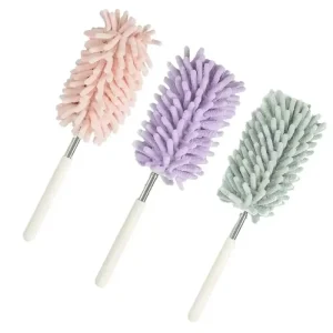 Extendable Dusters Chenille Stainless Steel Handheld Multi-Color Multi-Functional Eco-Friendly Kitchen Cleaning Brush