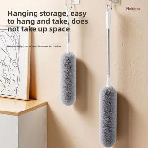 Extendable Feather Duster for Household Dust Removal and Ceiling Gap Cleaning