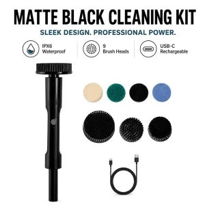 Extendable Handle Labor saving Spin Scrubber Long Reach Electric Cleaning Brush for Bathtub Tile