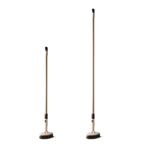 Extendable Long Handle Bathroom Floor Broom with Stiff Bristles