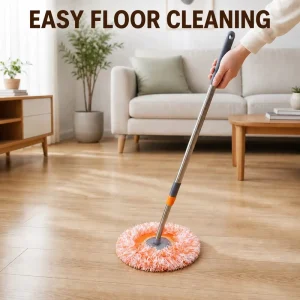 Extendable Microfiber Cleaning Mop Telescopic Long Handle Duster for Floor Ceiling Wall Glass and Window Cleaning