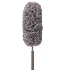 Extendable Microfiber Duster 14-33 Inches with Bendable Head for Ceiling Fans, Blinds, Furniture and Car Interiors