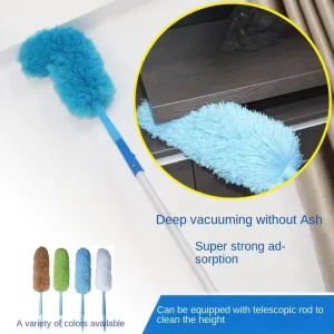 Extendable Microfiber Duster and Cleaning Brush for Household Use
