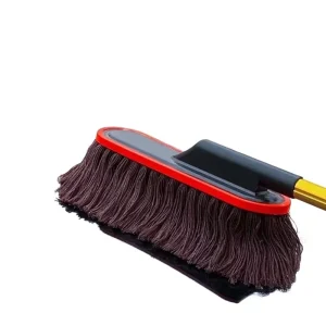 Extendable Pole Cotton Car Cleaning Brush and Self-Wringing Wax Duster