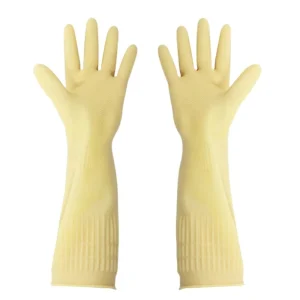Extended Silicone Rubber Latex Dishwashing Gloves