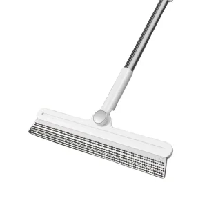 Extended Telescopic Silicone Floor Wiper Thick Soft Blade Streak free Wet Dry Dust Removal Cleaner for Pet Friendly Homes