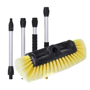 Exterior Car Wash Brush Long Telescopic Handle 12inch Brush Head 170cm Pole Soft Bristle PVC+PP Material for Cars Boats